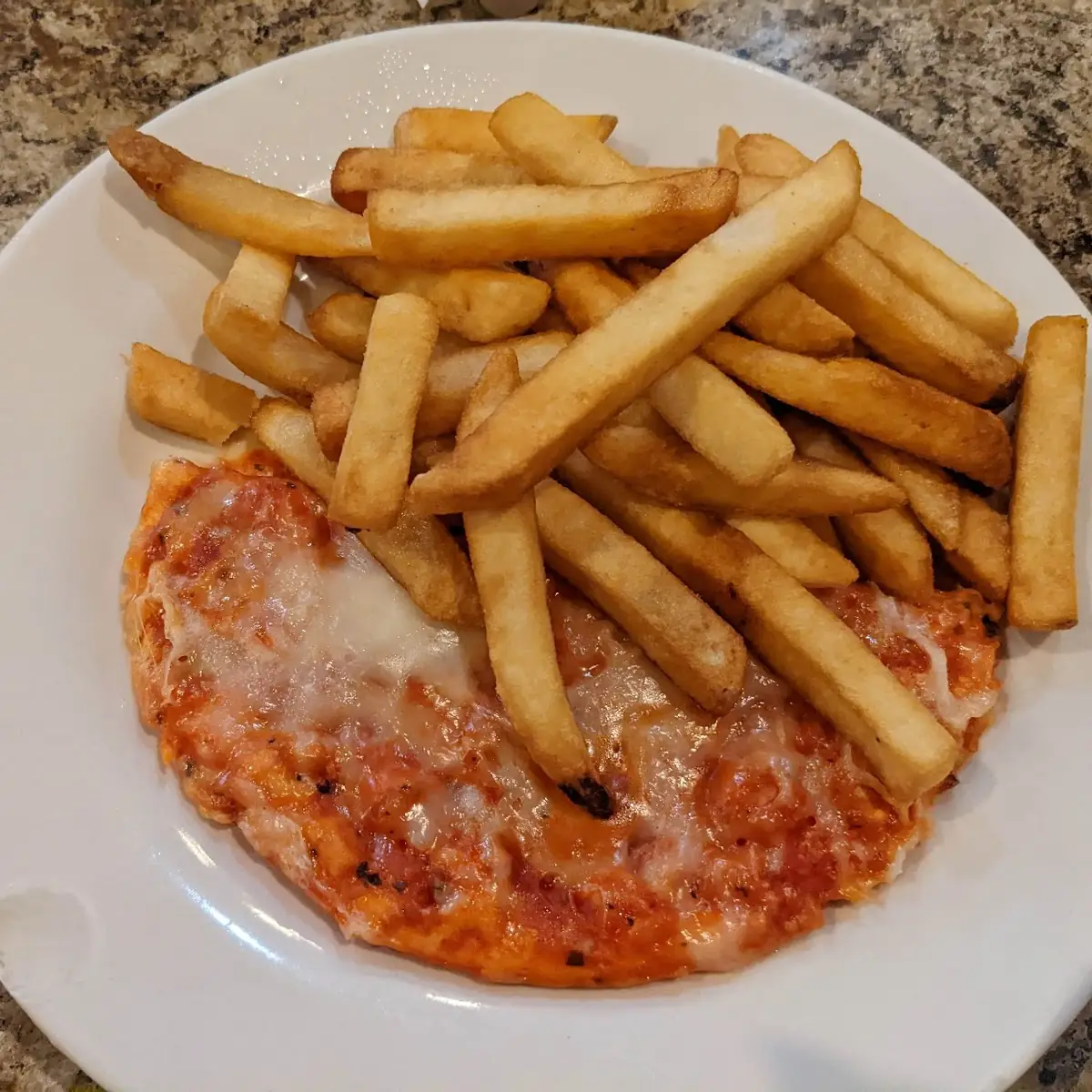 Kids Pizza and Fries