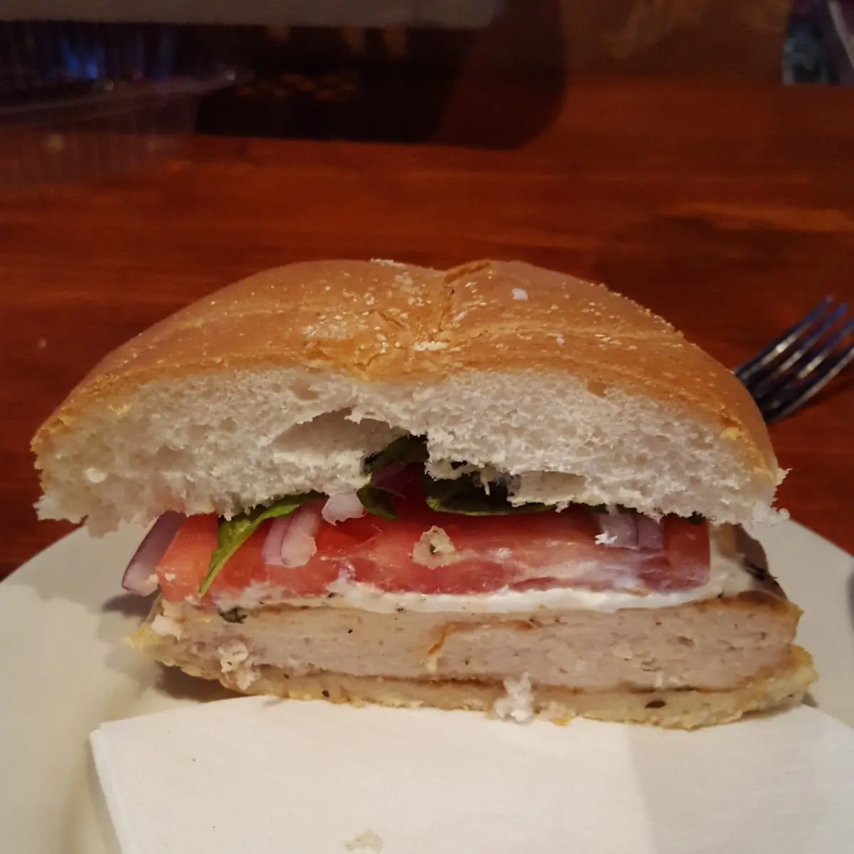 Burger with Goat Cheese