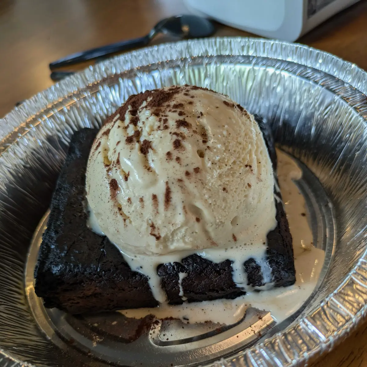 Locals Hot Fudge Brownie