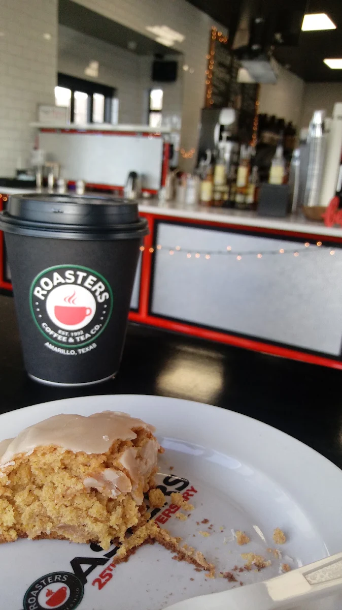 Pumpkin Scone and Cafe Americano