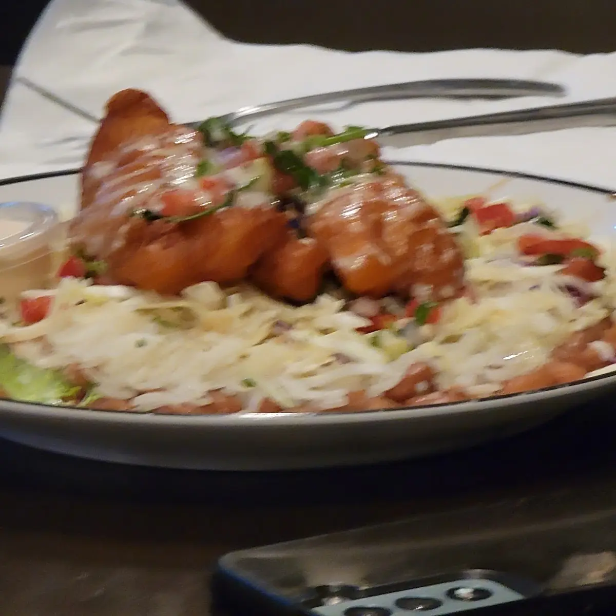 Battered Fish Cod Bowl