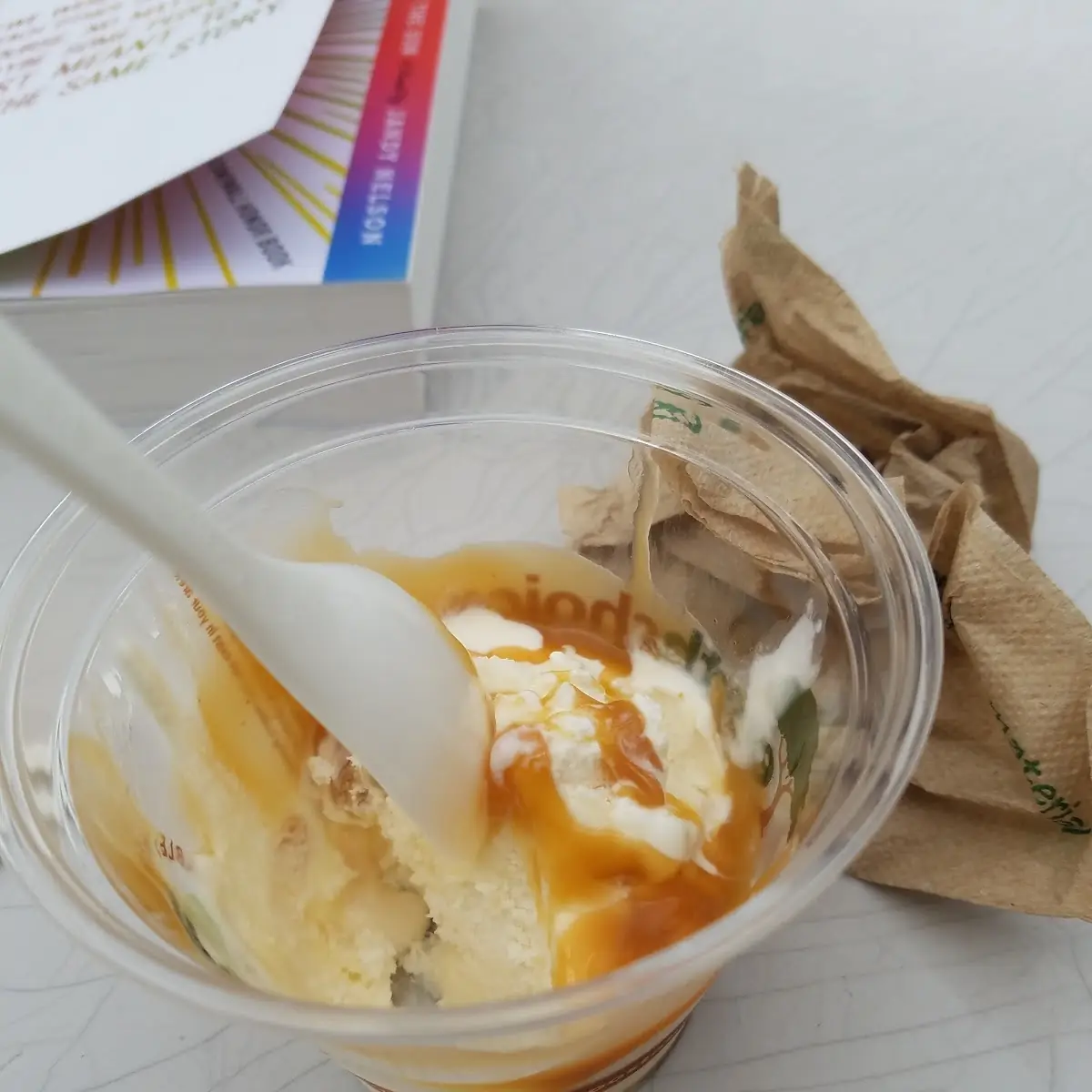 Vanilla Ice Cream with Caramel