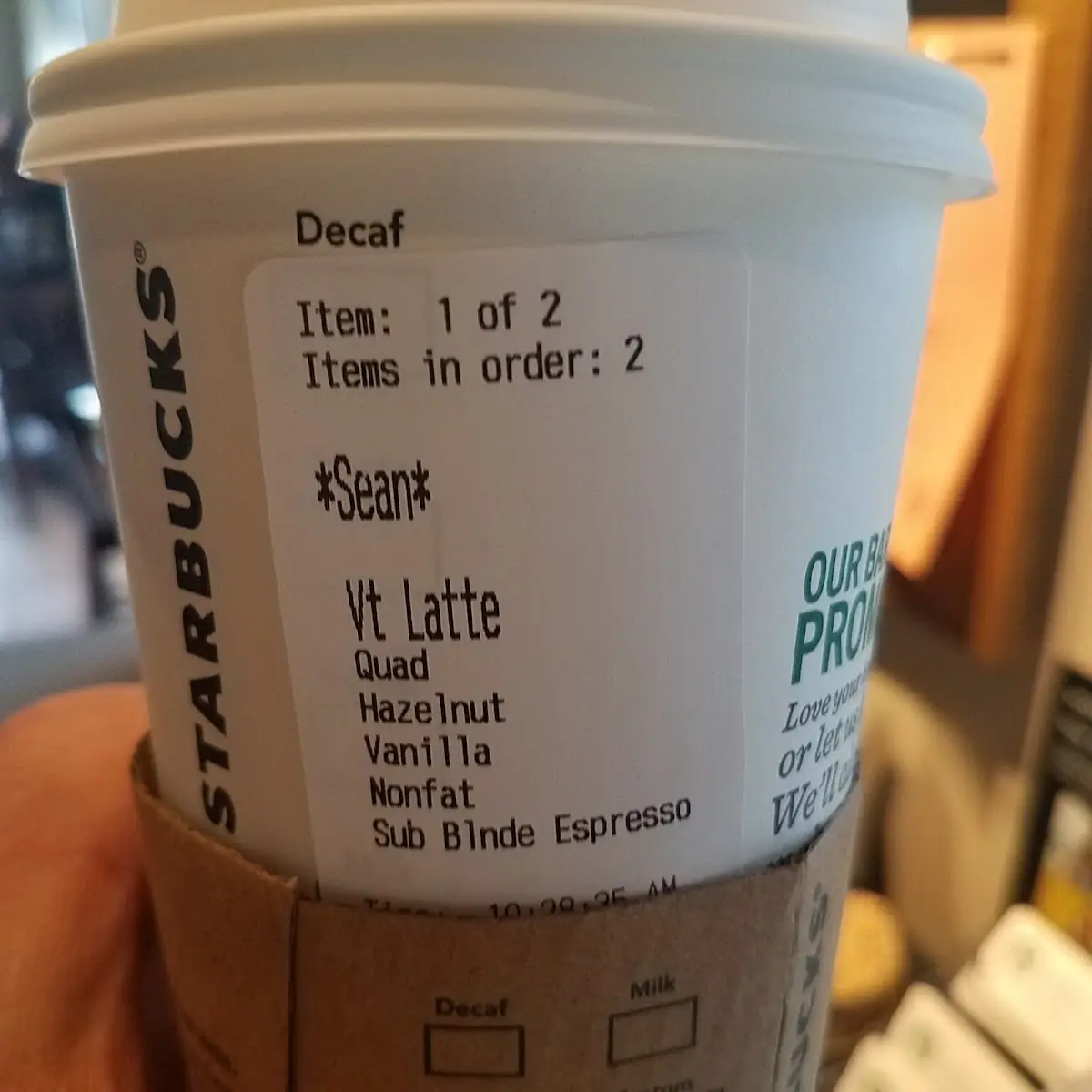 Venti French Vanilla Latte