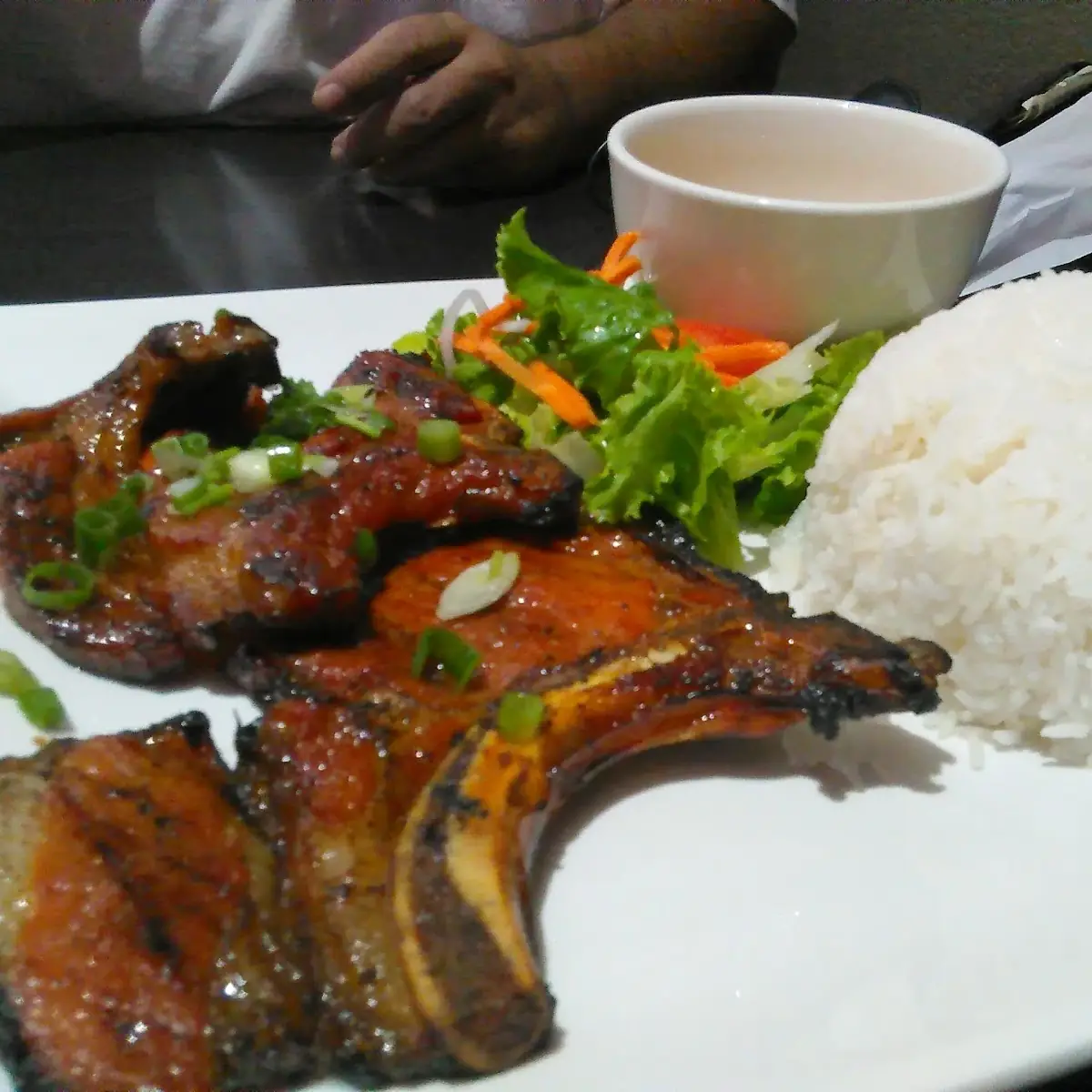 Grilled Pork Chop over Rice