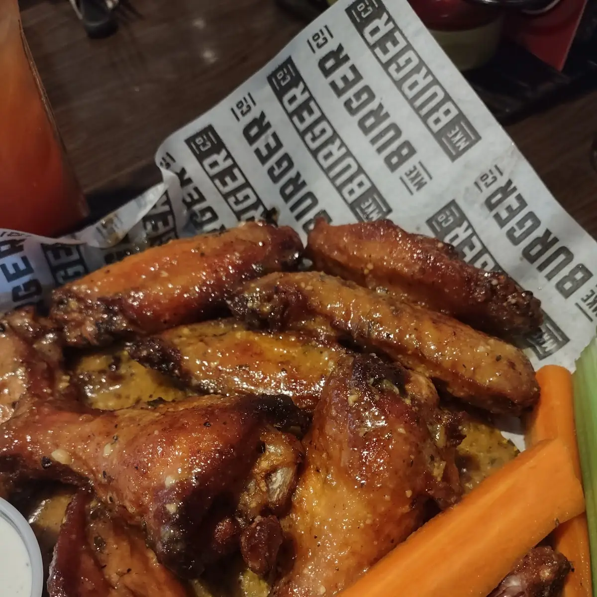 Garlic Parmesan Bone in Wings