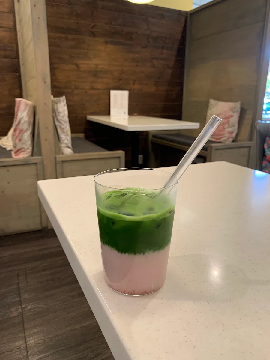 Strawberry Matcha Latte