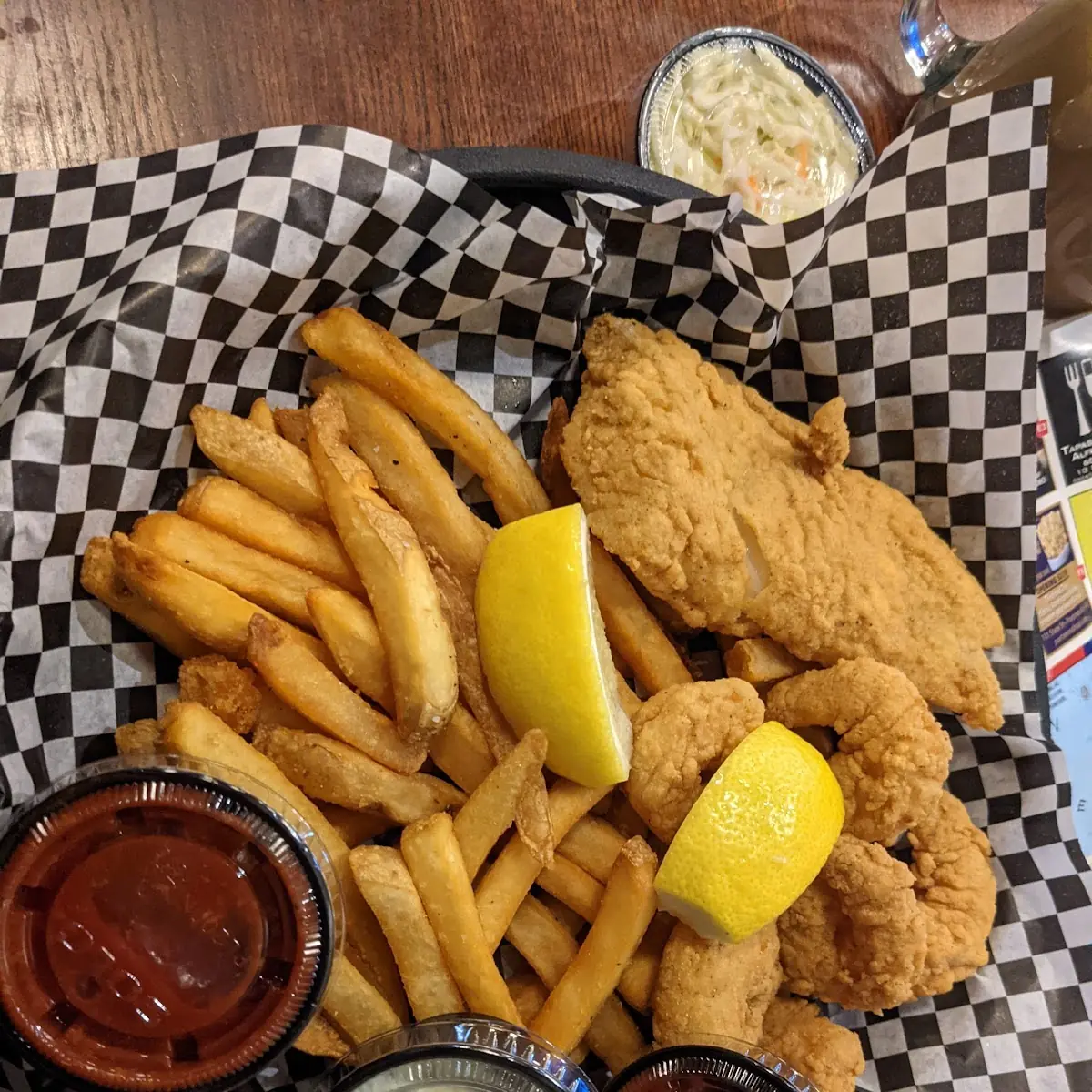 Haddock and Shrimp Basket