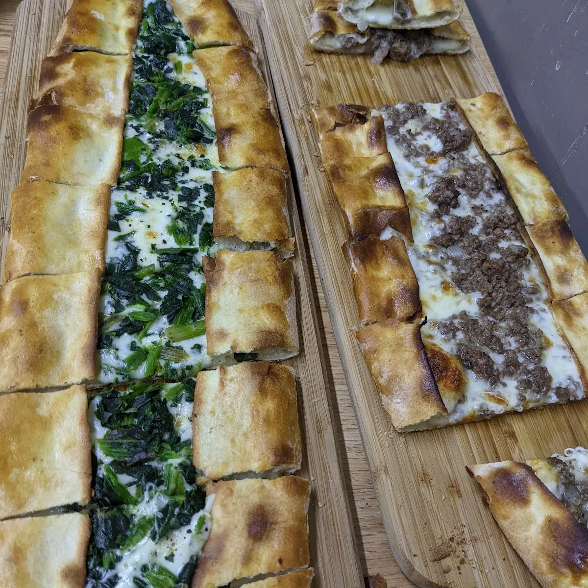 Pide with Mozzarella Cheese