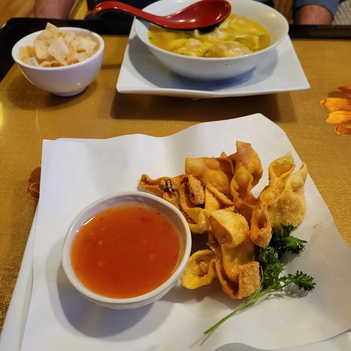 Mei Fun and Crab Rangoon