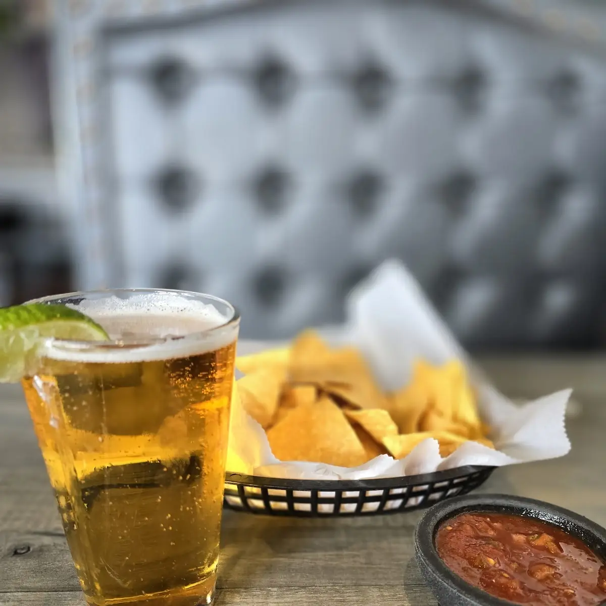 Draft Beer and Chips