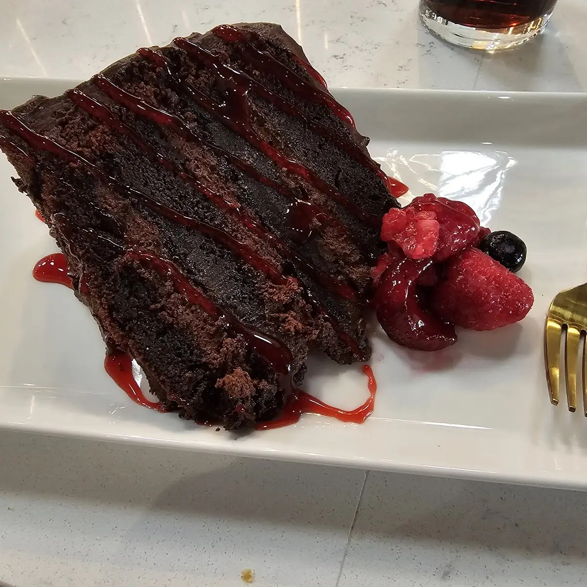 Chocolate Cake Slice