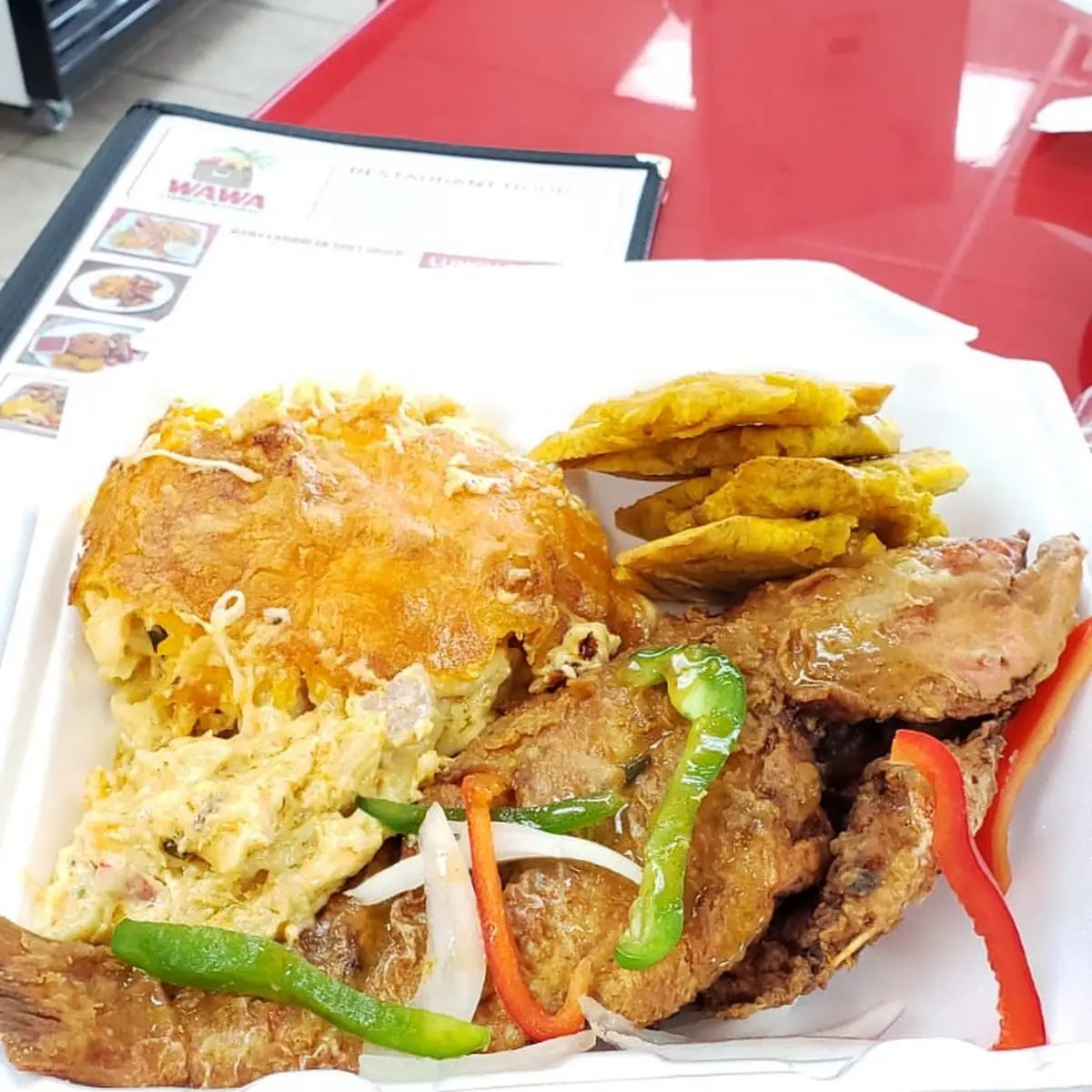 Fried Snapper with Fried Plantains