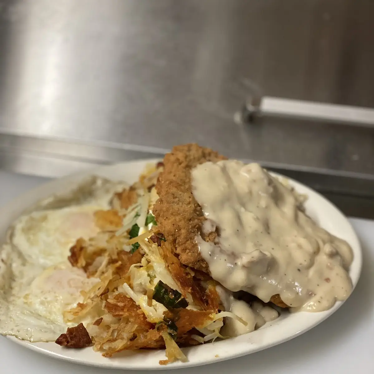 Chicken Fried Steak Omelet