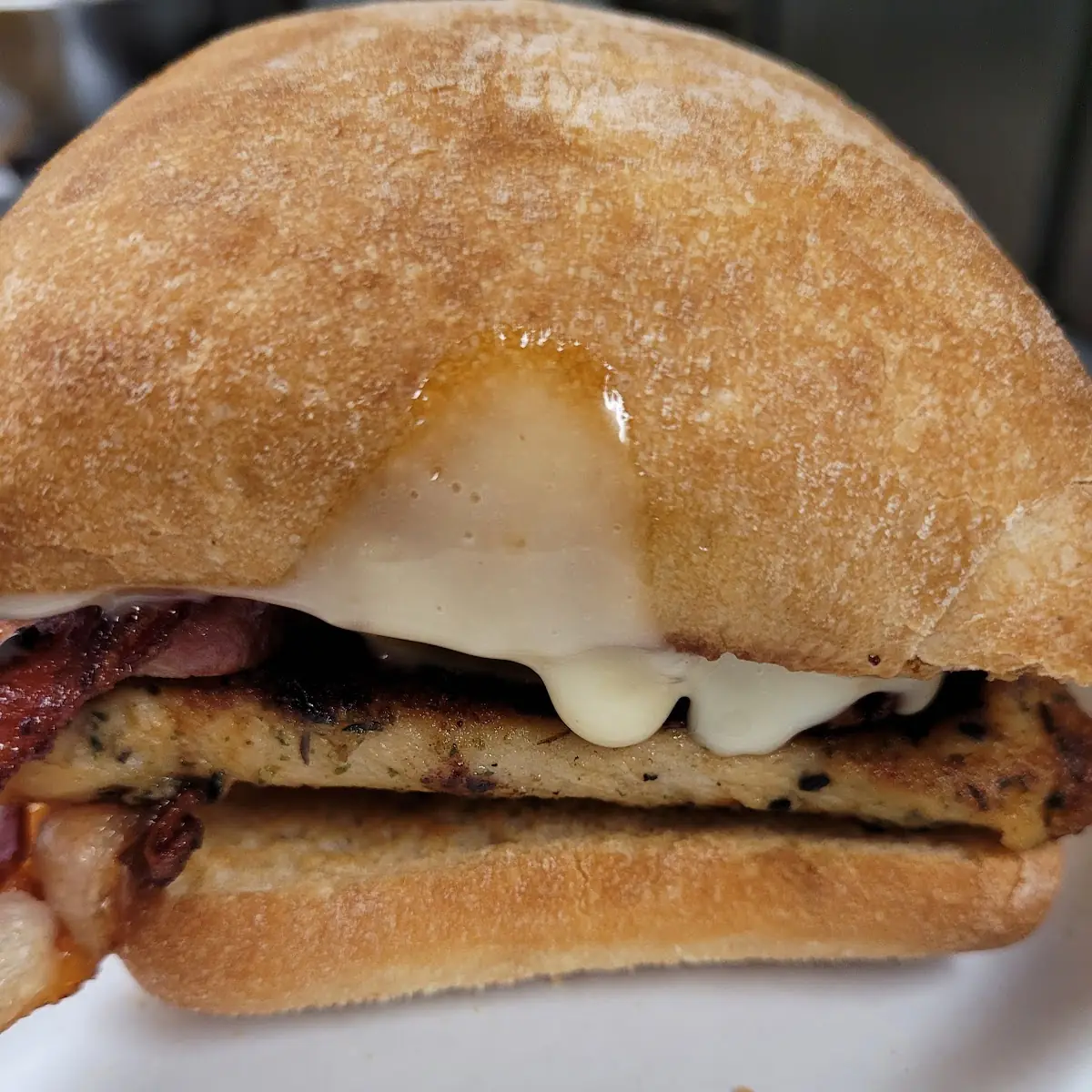 Grilled Turkey Bacon Swiss
