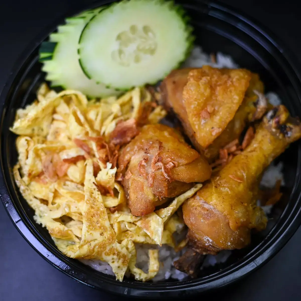 Coconut Rice with Fried Chicken Nasi Uduk