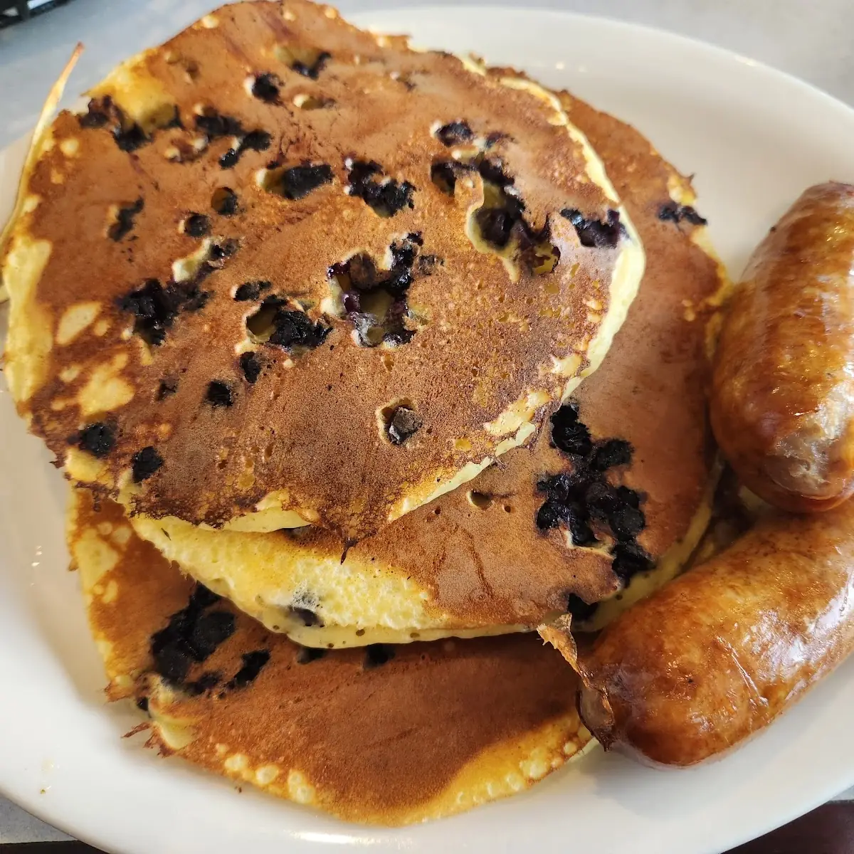 3 Large Blueberry Pancakes
