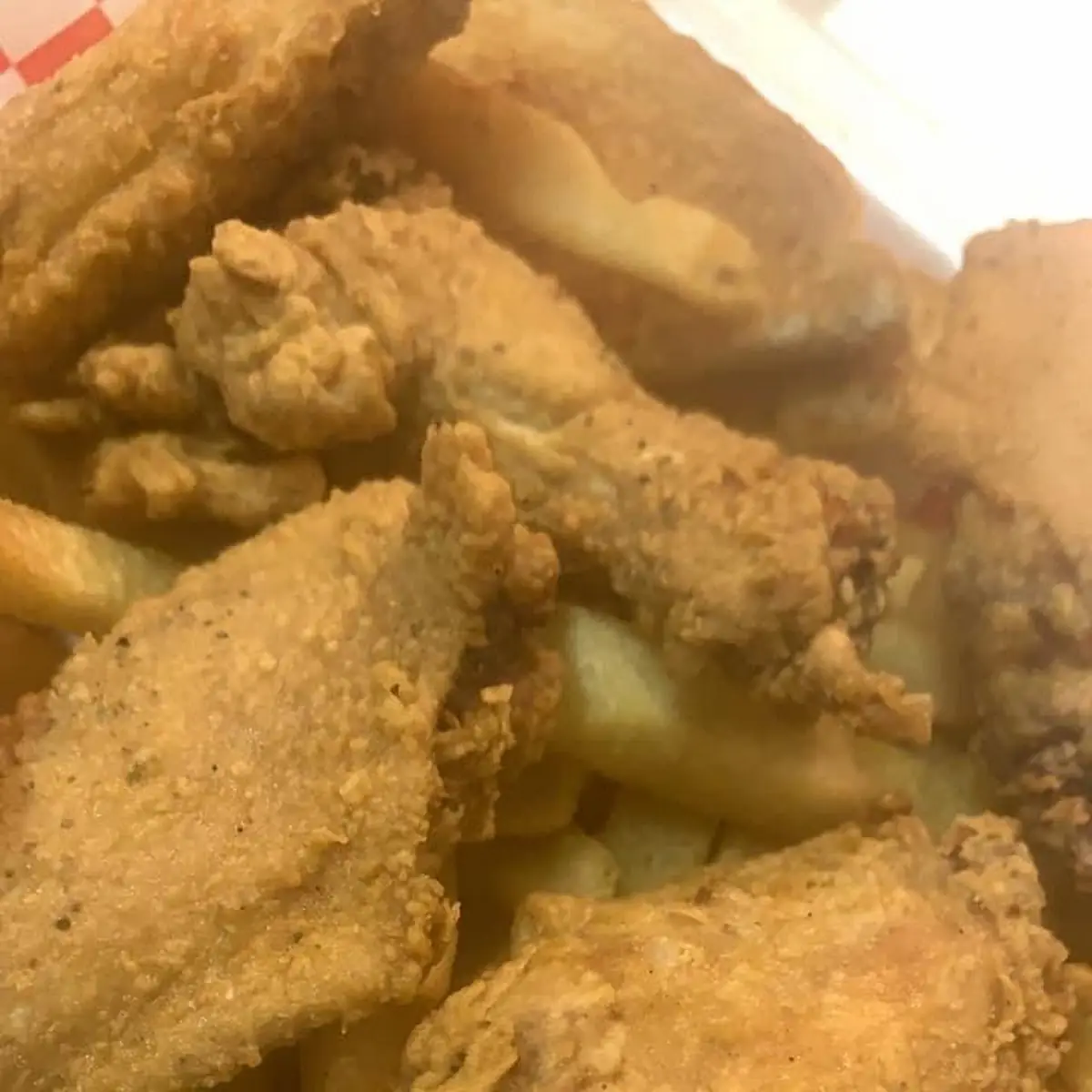 Fried Fish & 1 2 Shrimp