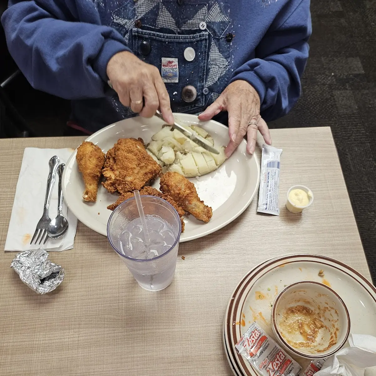 Fried Chicken with Potato