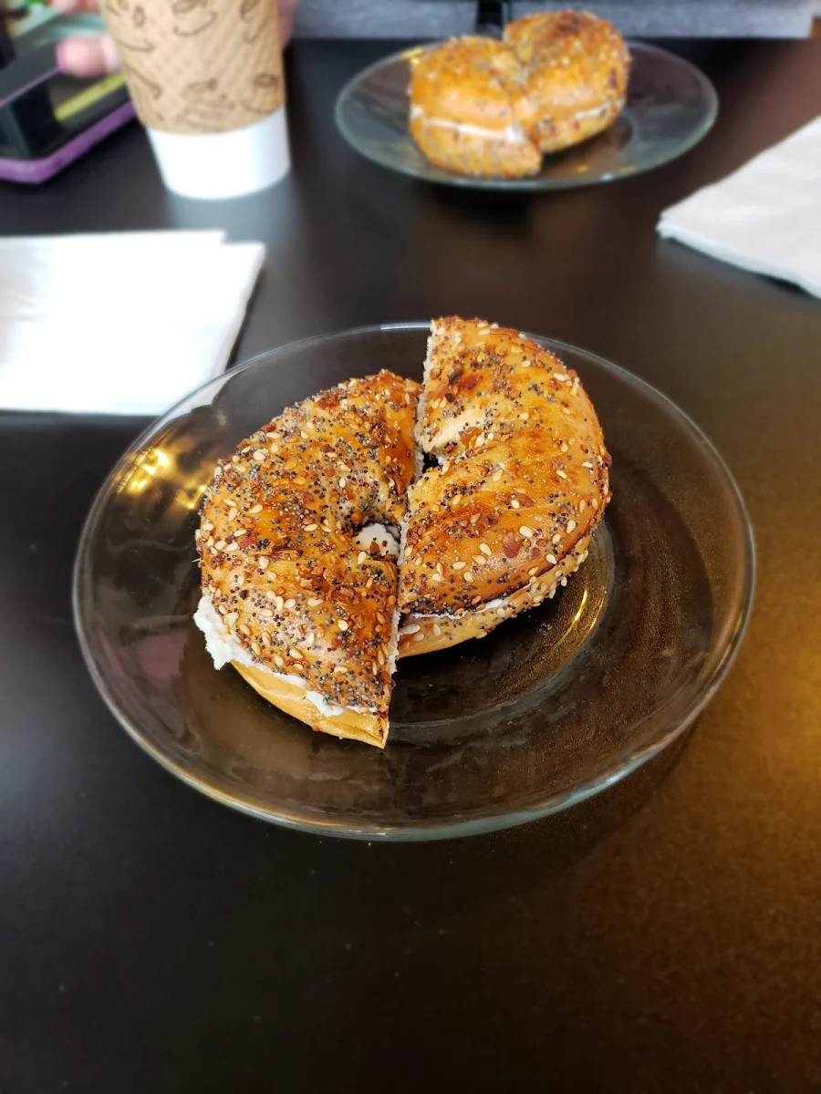 Everything Bagel with Smoked Salmon Spread