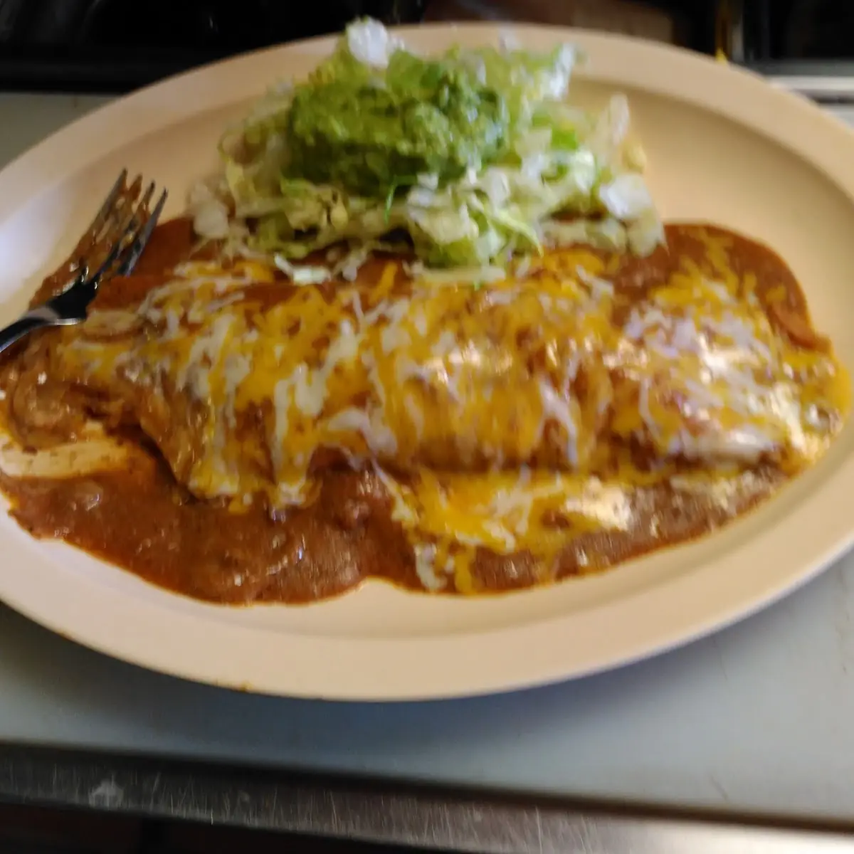 Smothered Chicken Burrito