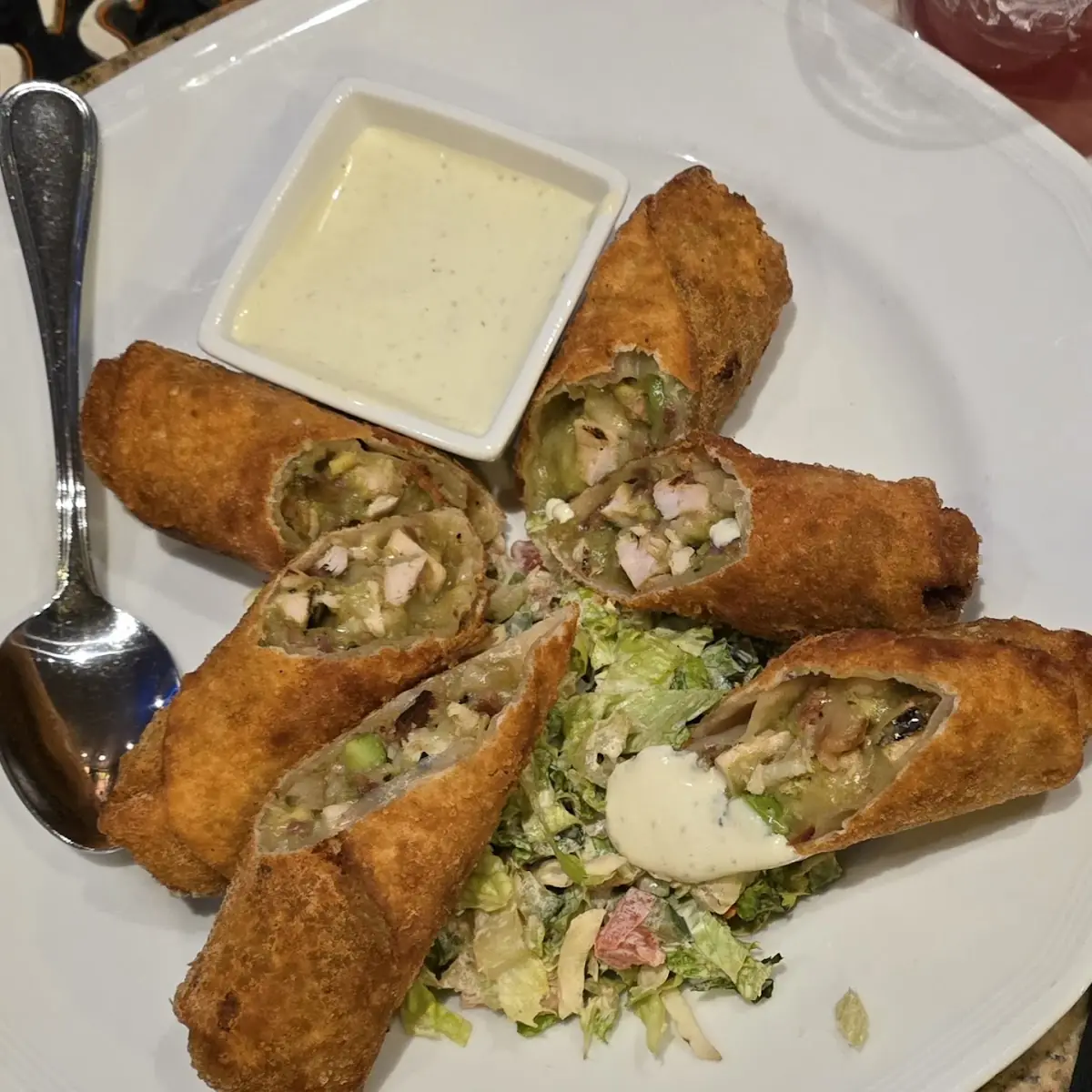 Chicken Bacon Avocado Spring Rolls