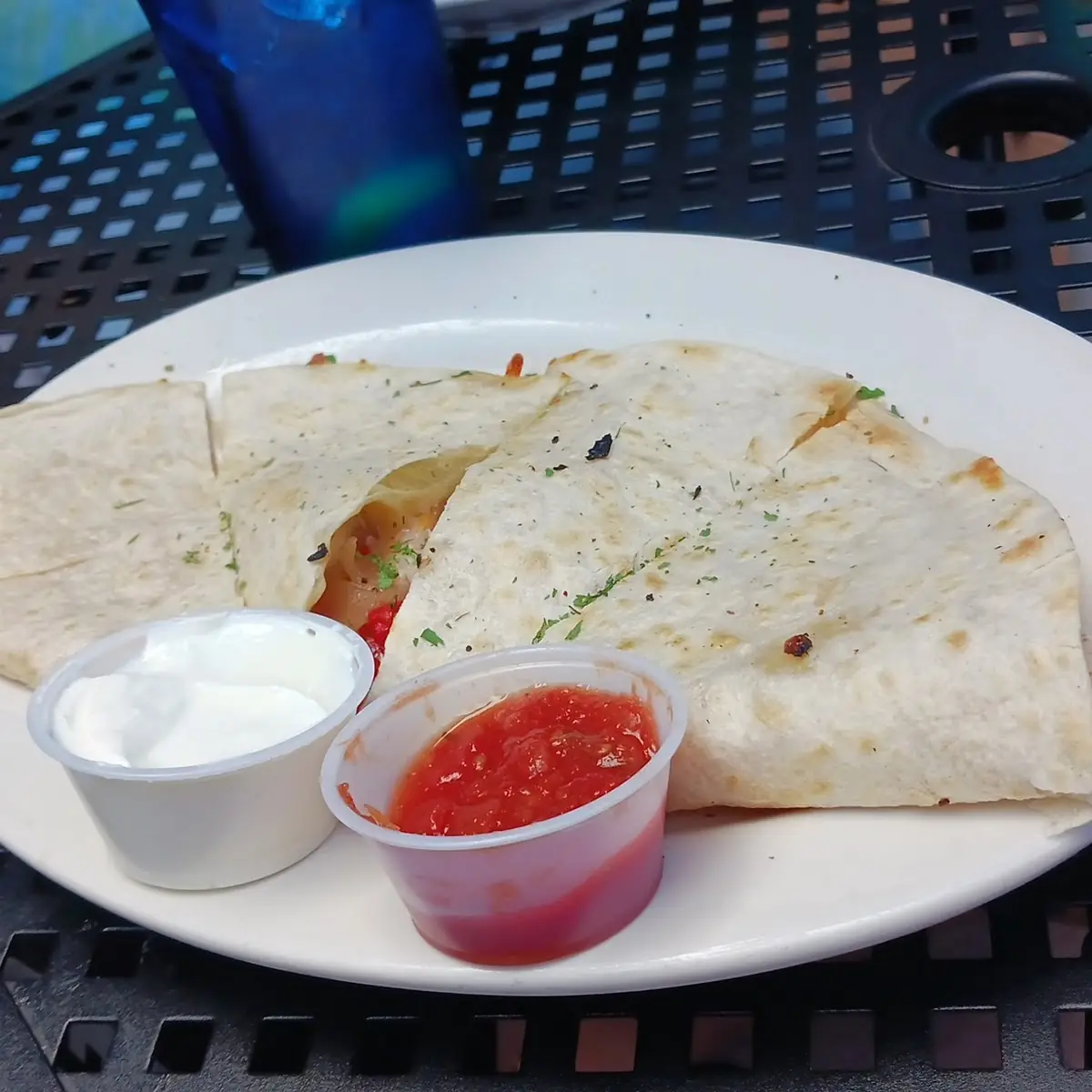Cheese Quesadilla with Shrimp