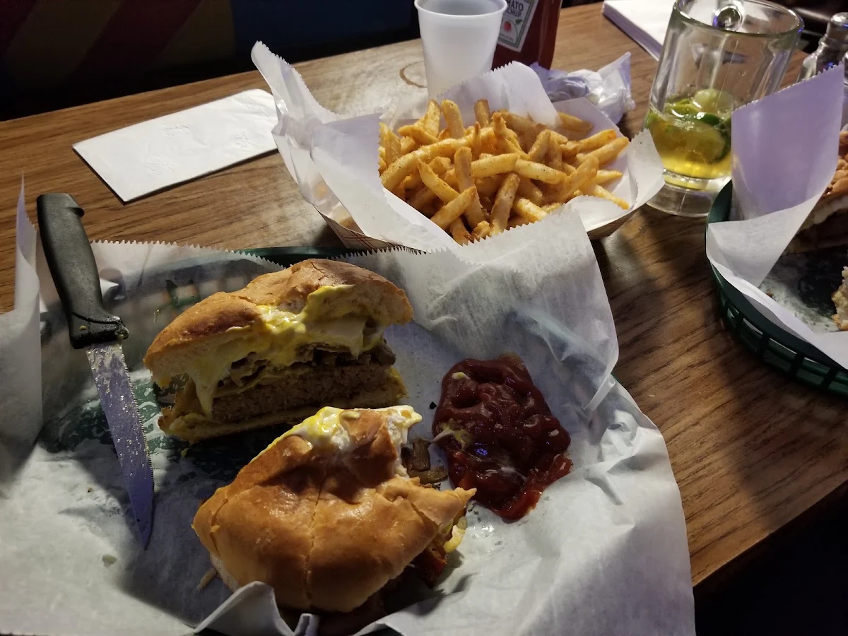 Custom Mushroom Swiss Burger
