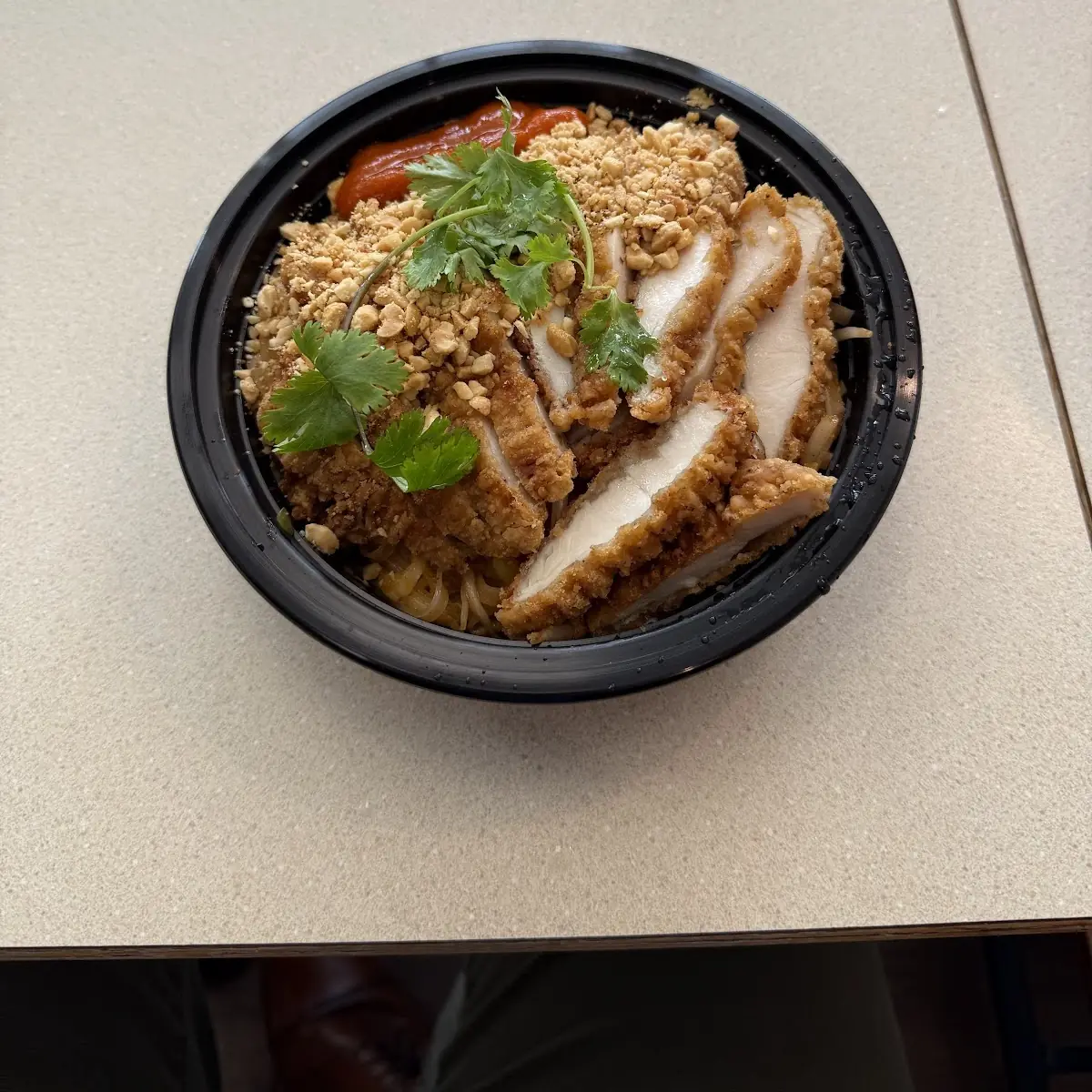 Pad Thai with Crispy Chicken