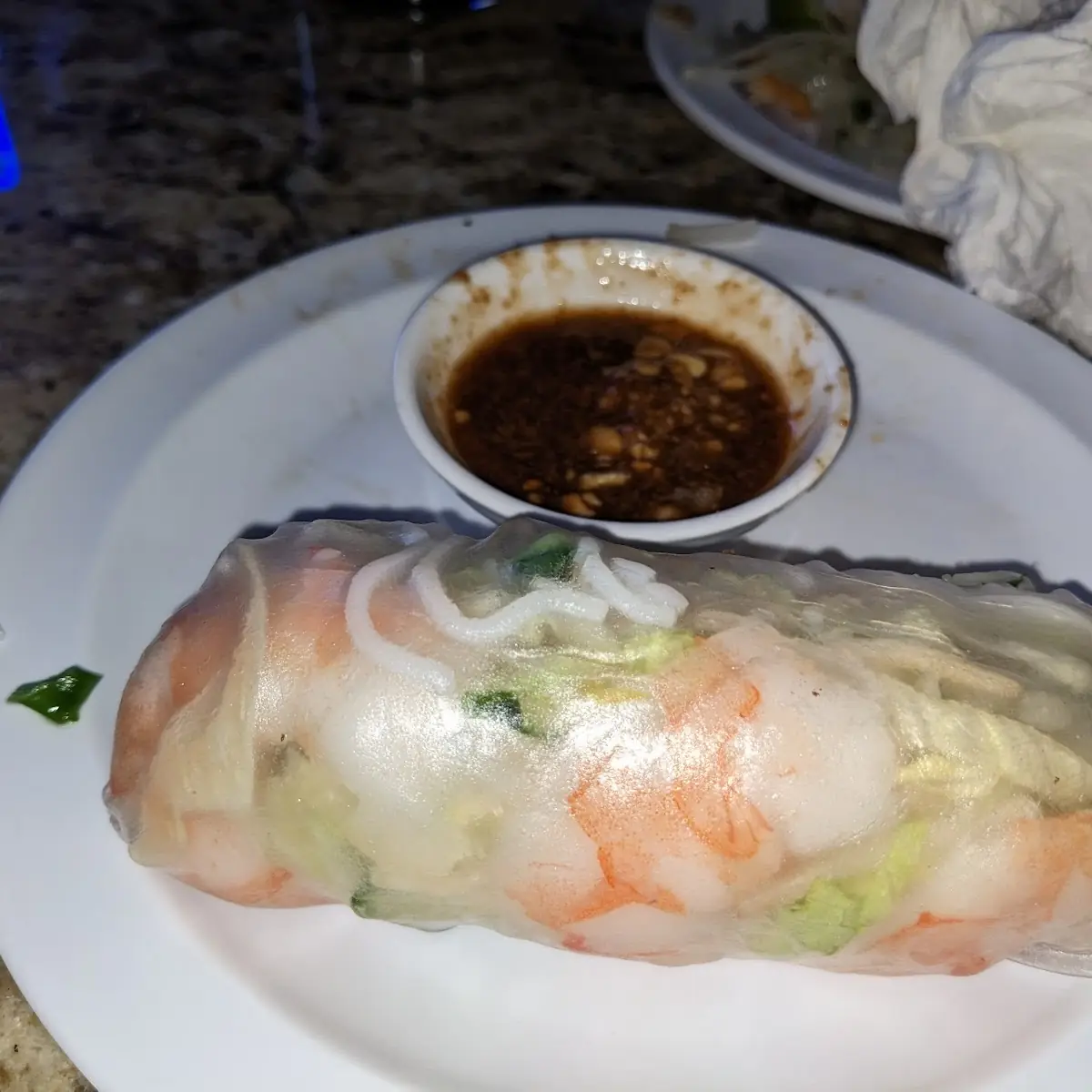 Vegetable Spring Rolls w Peanut Sauce