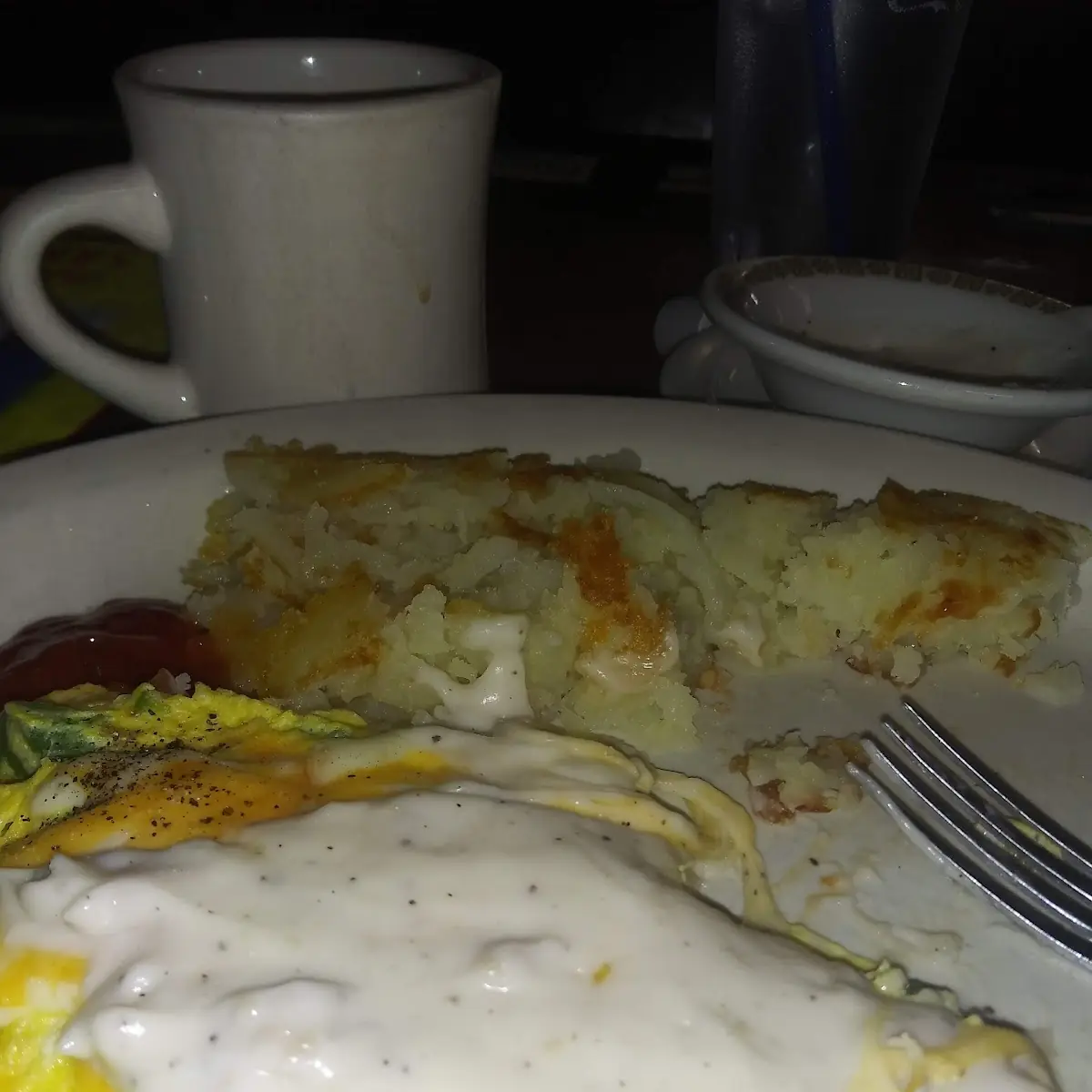 Veggie Omelette with Gravy
