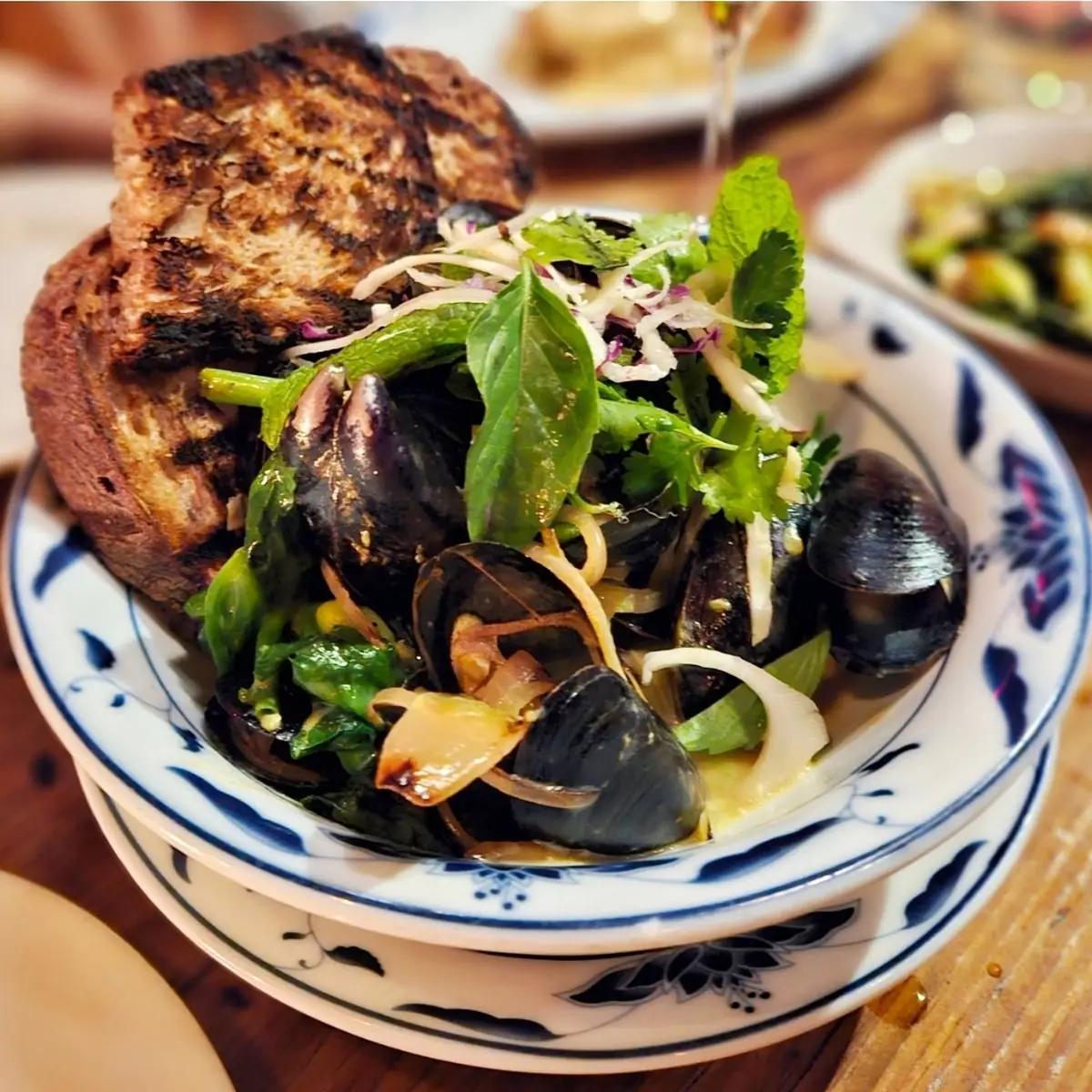 Steamed Mussels