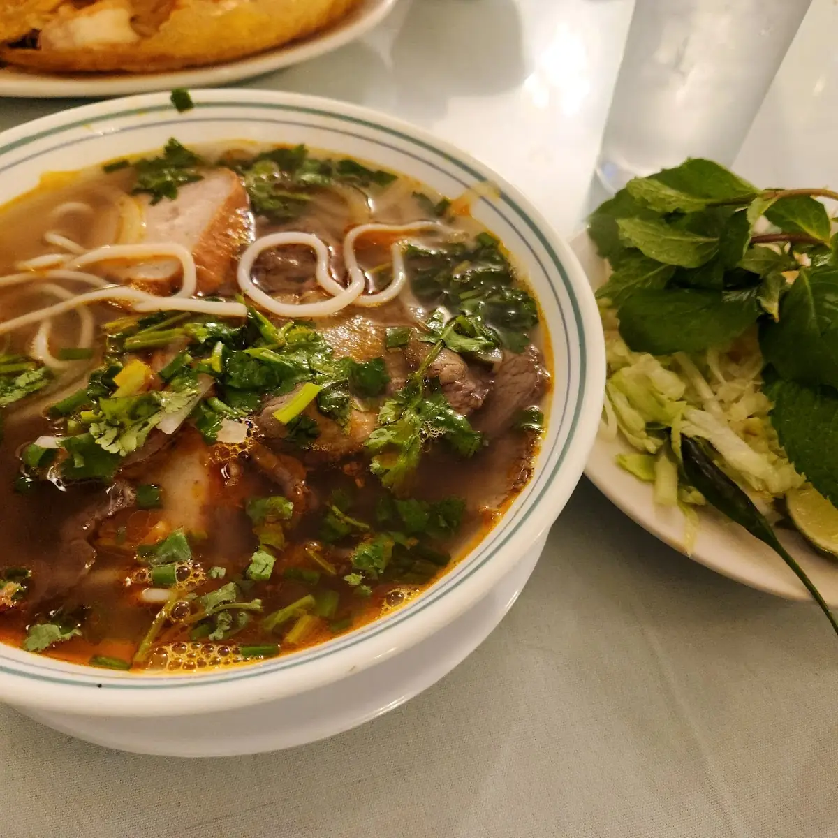 Beef with Rice Stick Noodle Soup