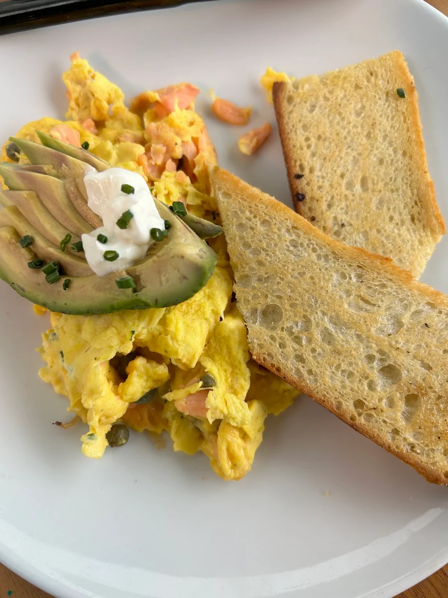 Smoked Salmon Scramble
