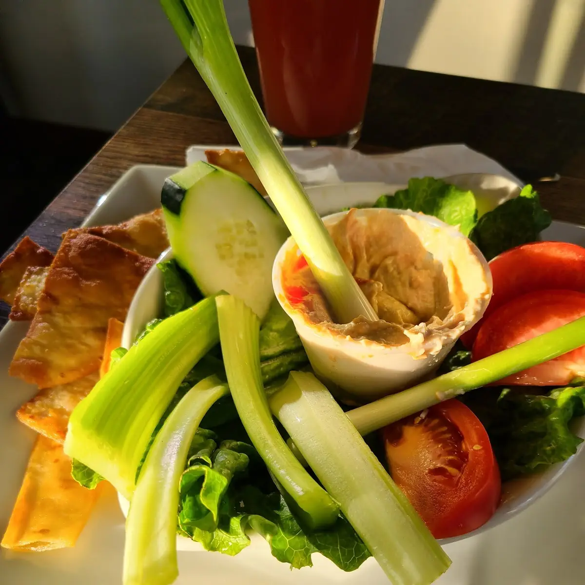 Hummus and Veggies