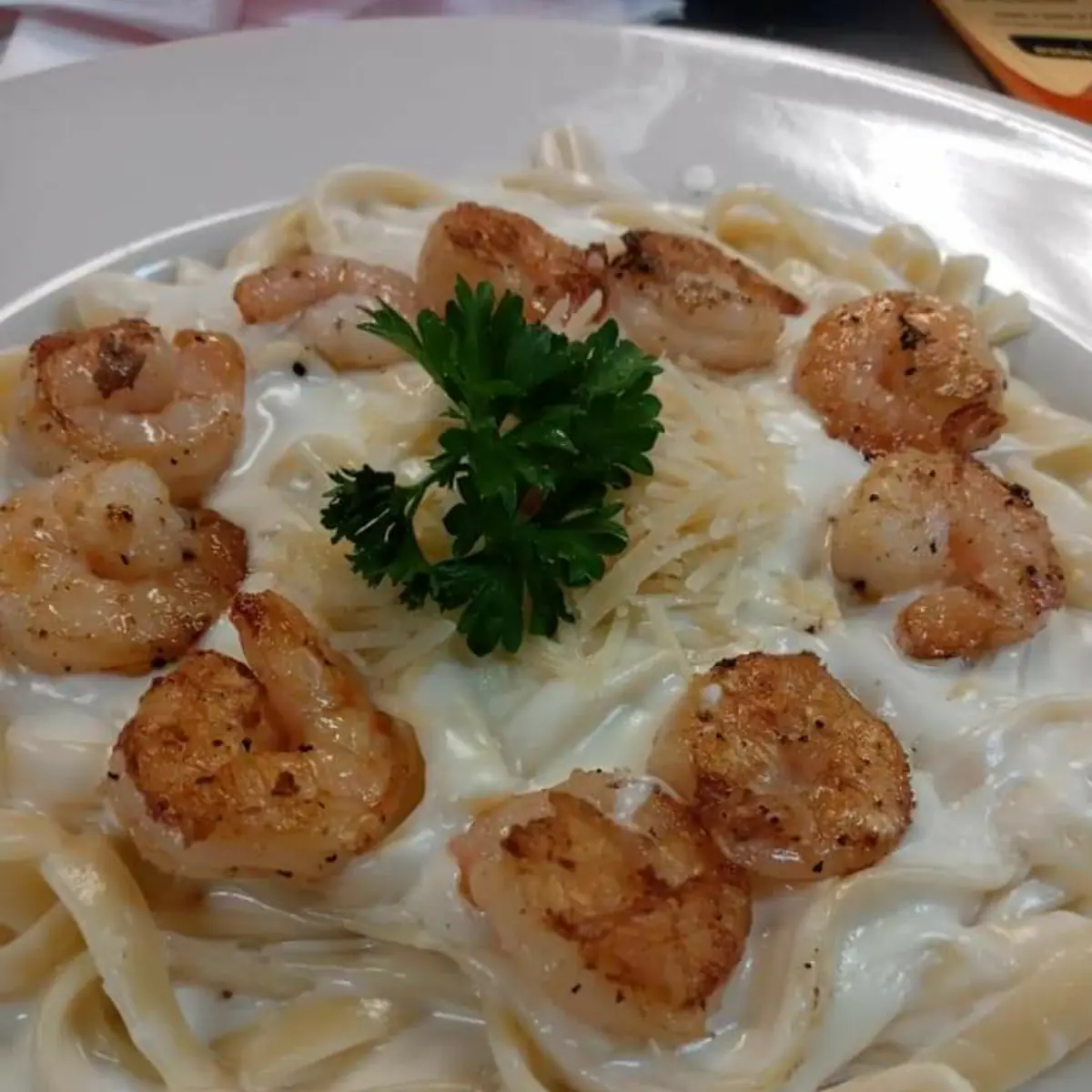 Grilled Shrimp Alfredo