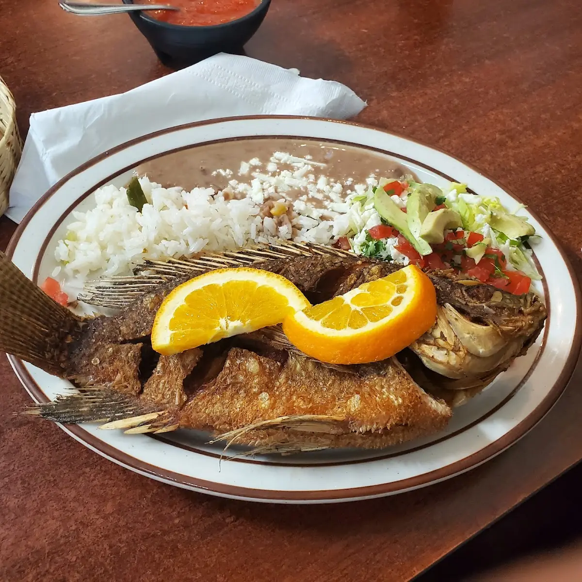 Mojarra Frita Ensalada
