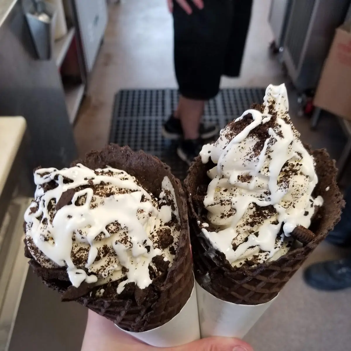Oreo Waffle Cone