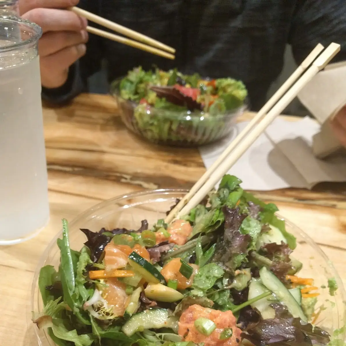 Spicy Tuna and Salmon