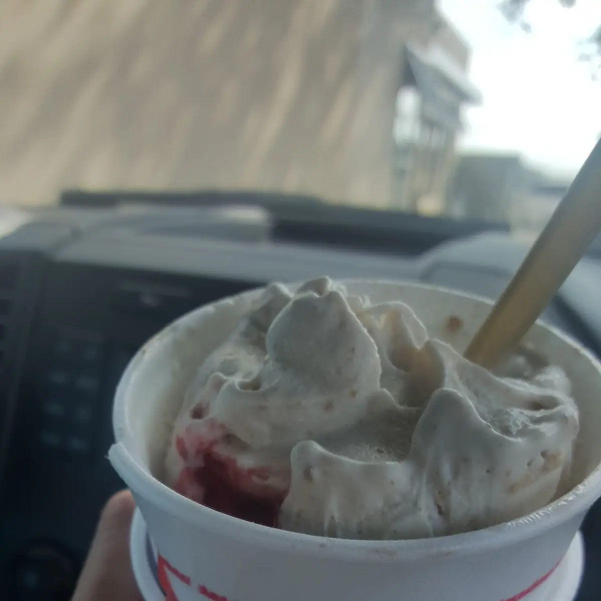 Candy Cane Chill Blizzard Treat