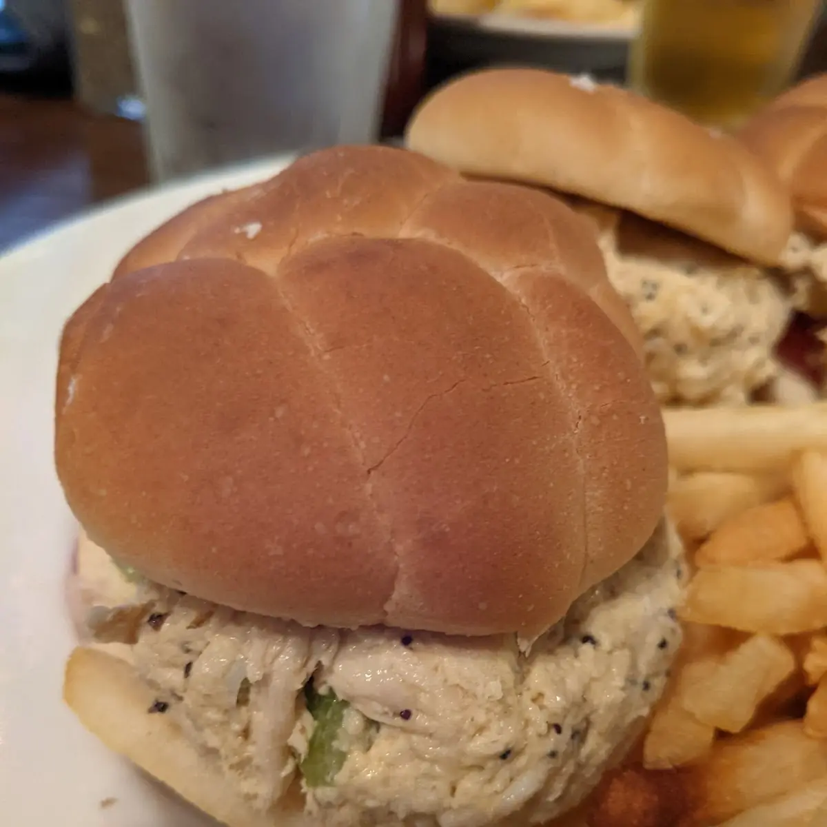 Chicken Salad Pretzel Sandwich