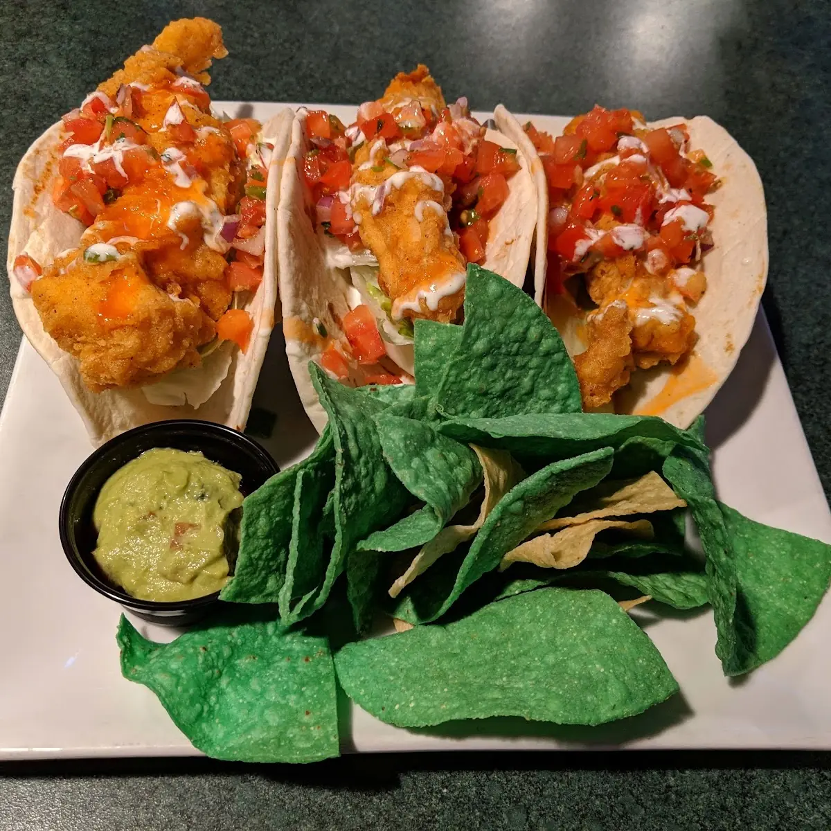 Cajun Ranch Chicken Tacos