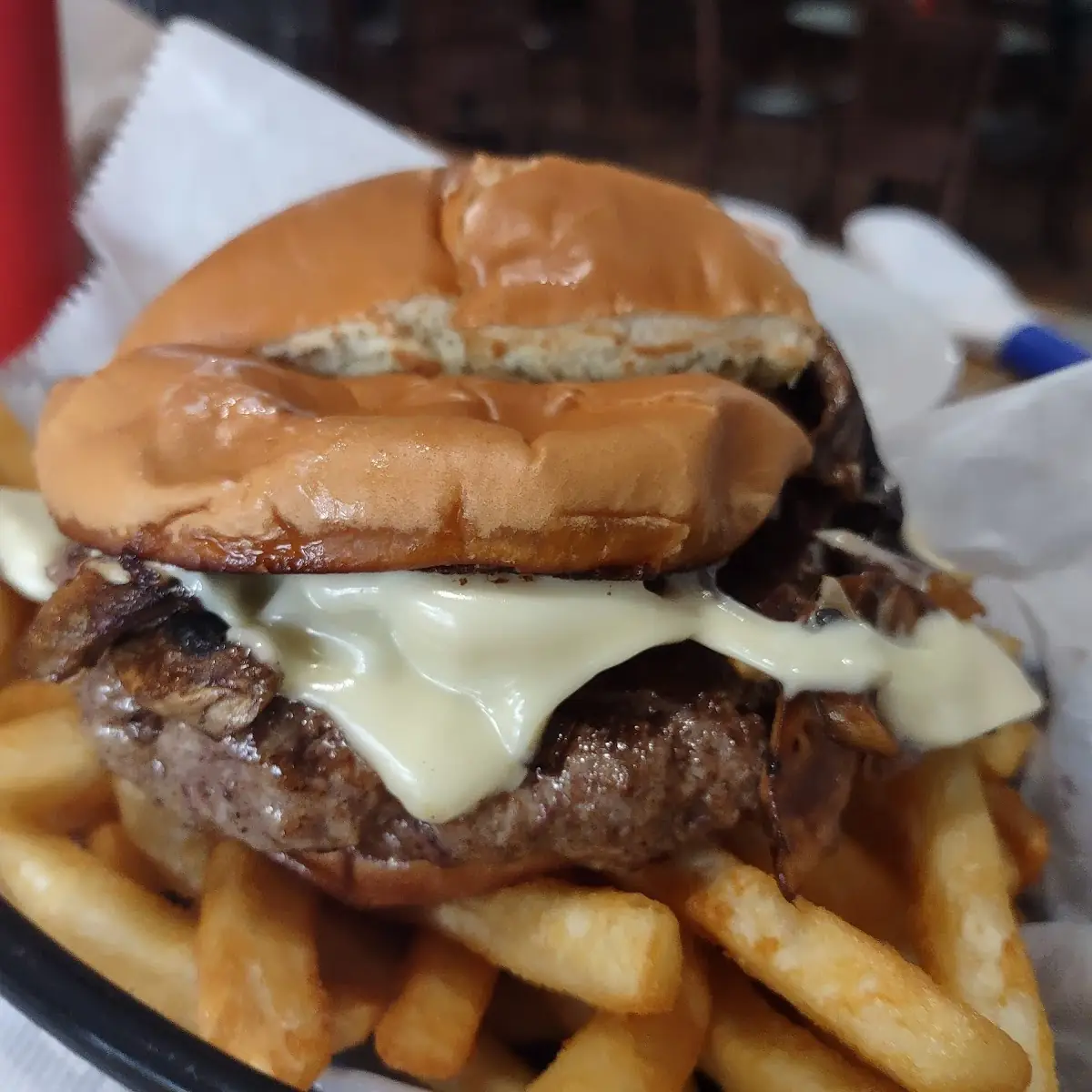 Mushroom Swiss Burger
