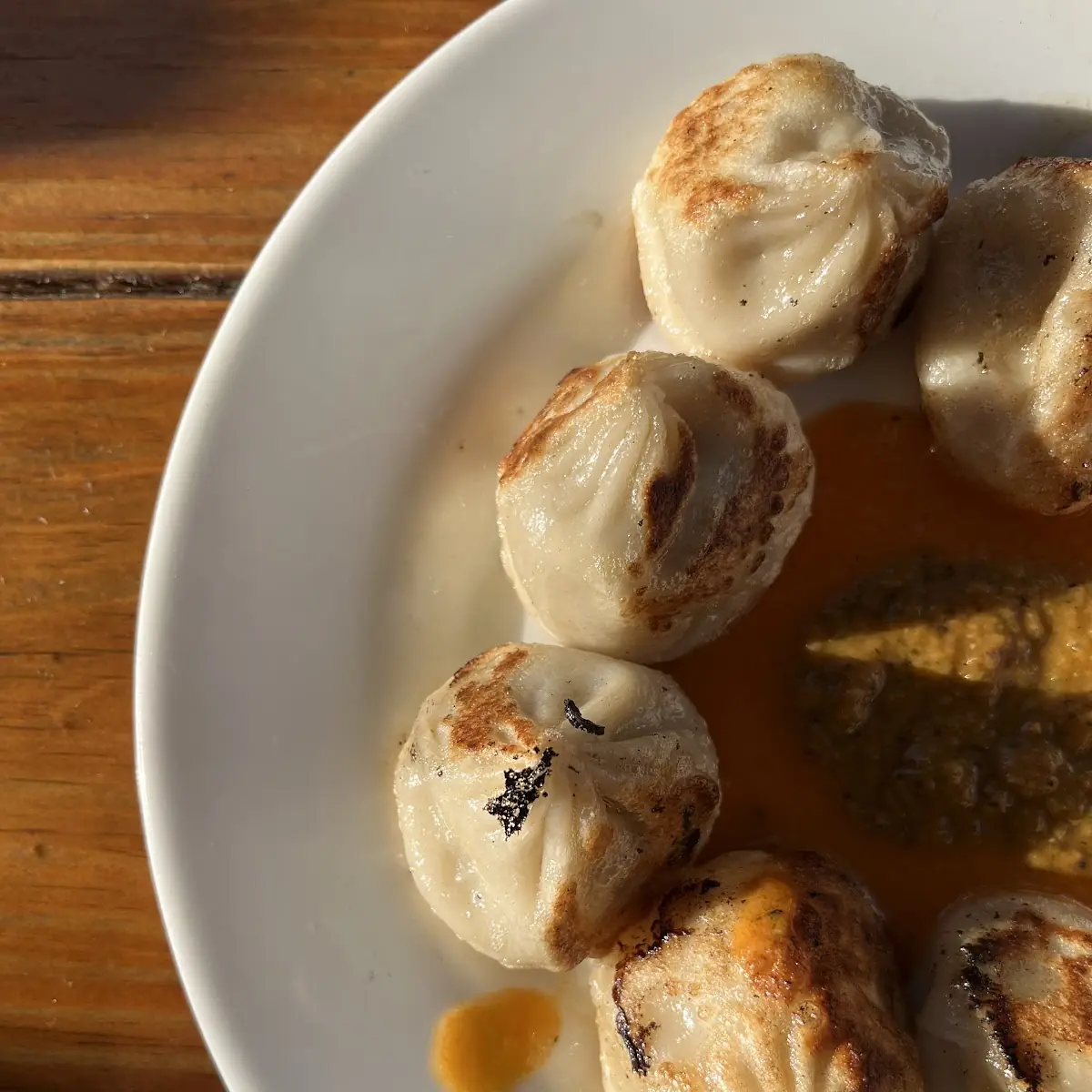 Pan Seared Chicken Momo
