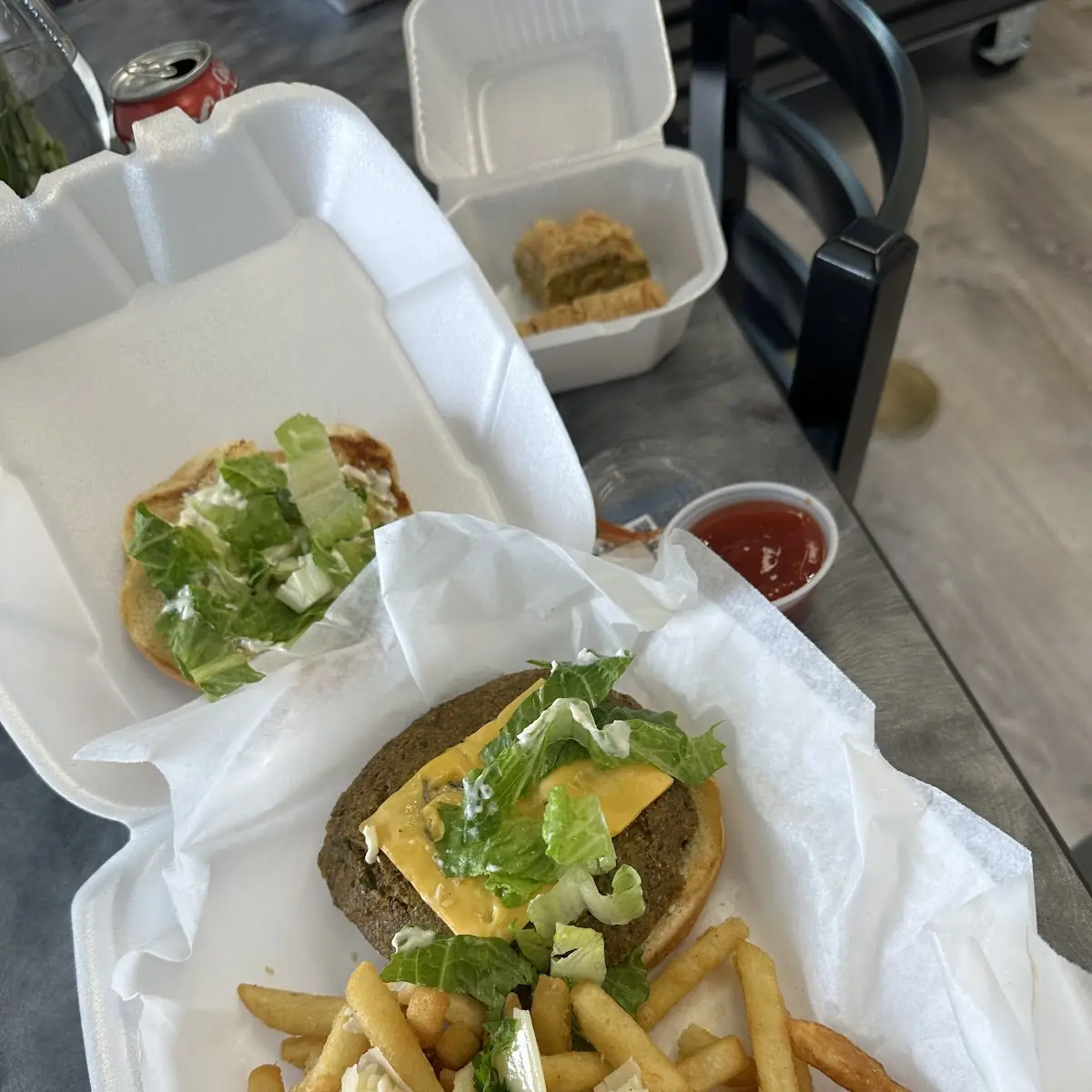 Falafel Burger Combo