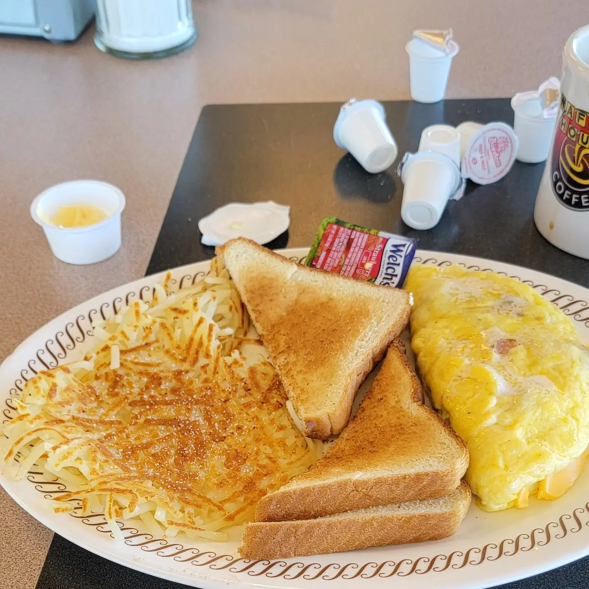 Old Ham and Cheese Omelet