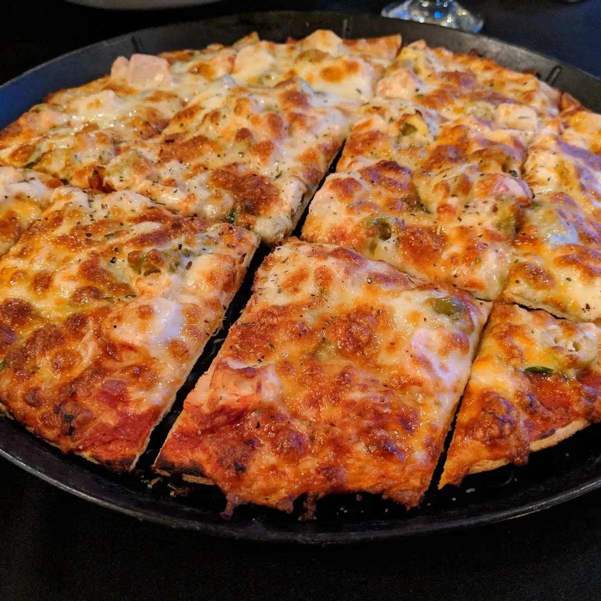 Onion and Green Olive Pizza