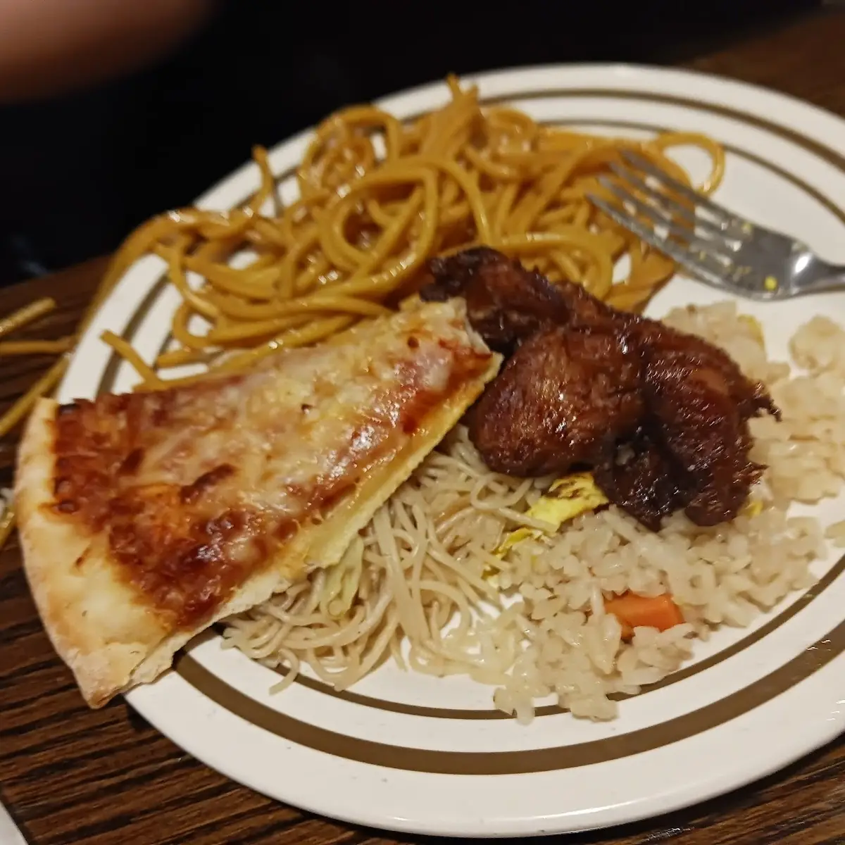 Pizza Fried Rice Orange Chicken Chow Mein