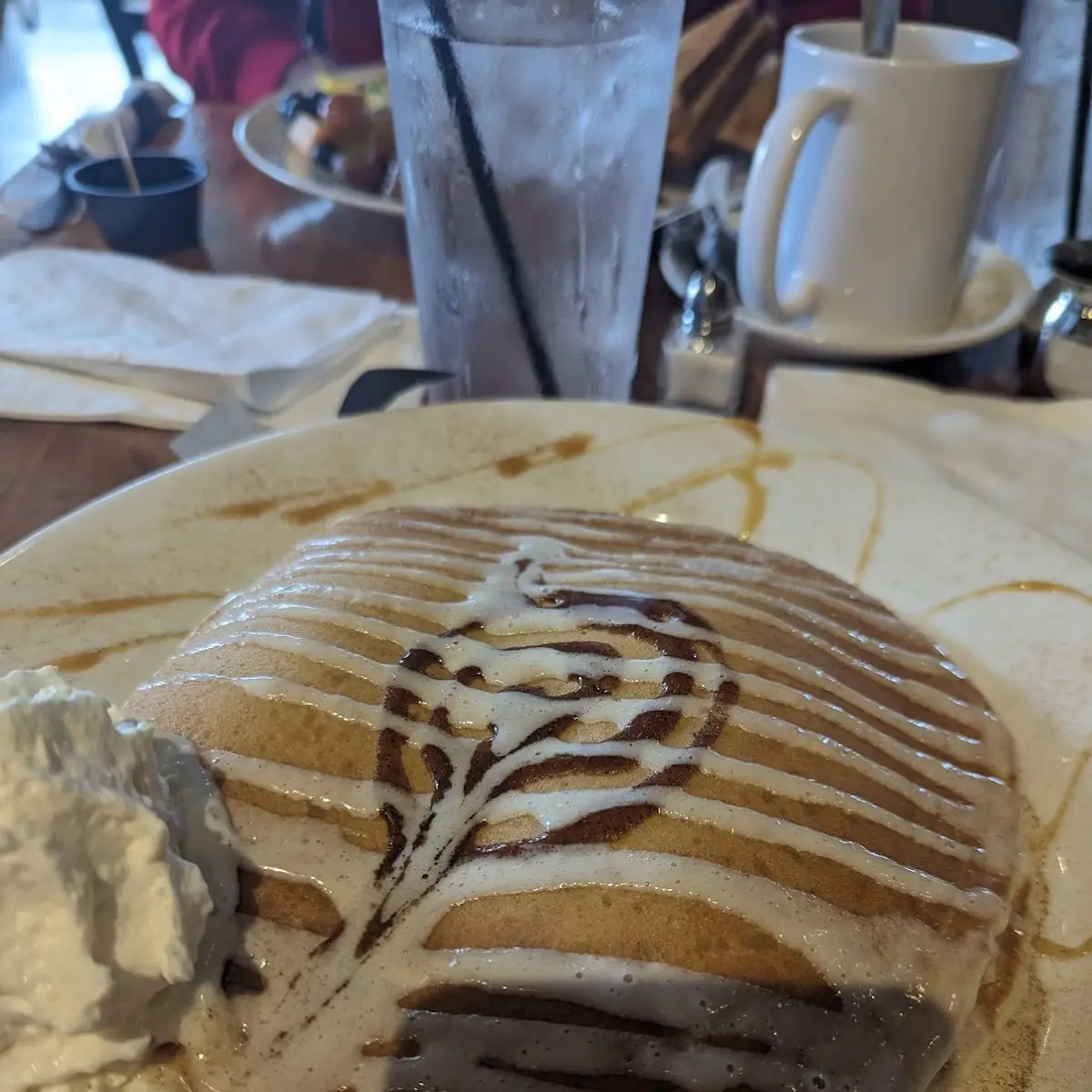 Cinnamon Bun Pancakes