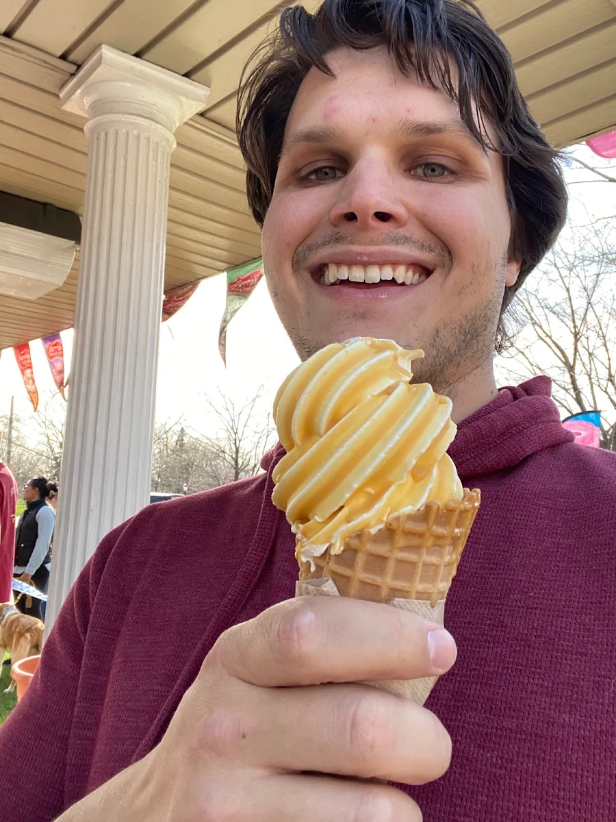 Butterscotch Dipped Soft Serve Cone