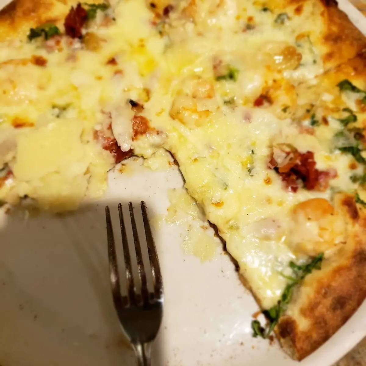 Shrimp Scampi Pizza